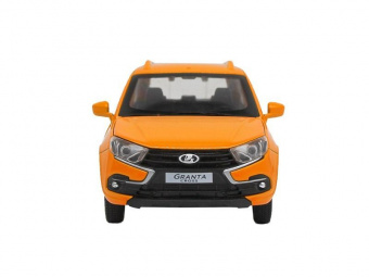 Машина ''АВТОПАНОРАМА'' LADA GRANTA CROSS,оранж, 1/24, свет, звук, инерция, в/к 24,5*12,5*10,5 см