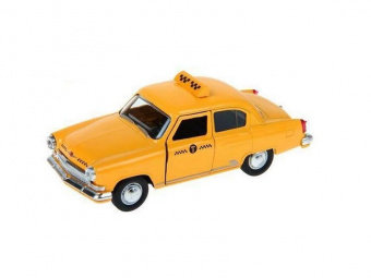 Машина Autotime ''ГАЗ-21 ''ВОЛГА'' желтое такси 1:43