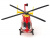 Вертолет Siku 1647 Медицинская авиация 1/87, 14.5 см, красный