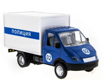Машина ''АВТОПАНОРАМА'' ГАЗель (полиция) 1/28, в/к 24*14*12 см