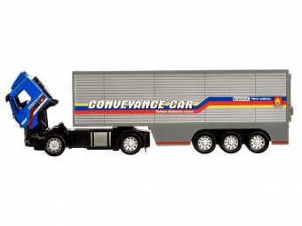 Машина ''АВТОПАНОРАМА'' Volvo, синий, 1/50, свет, звук, в/к 28*14*10 см