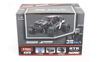 Радиоуправляемая машина Zegan Thunder Storm 4WD 1:18 Blue