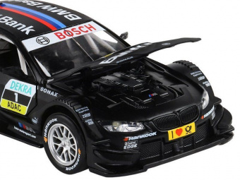 Машина ''АВТОПАНОРАМА'' BMW M3 DTM, черный, 1/32, свет, звук, инерция, в/к 17,5*13,5*9 см