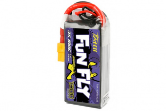 Аккумулятор Tattu Funfly Series 1300mAh 11.1V 100C 3S1P Lipo с разъемом XT60