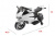 Детский электромотоцикл Ducati со светящимися колесами Белый Детский электромотоцикл Ducati со светящимися колесами Белый