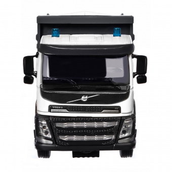Машина ''АВТОПАНОРАМА'' Volvo самосвал, белый, 1/50, свет, звук, в/к 28*14*10 см
