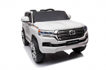 Детский электромобиль Toyota Land Cruiser (12V, пульт управления) Белый
