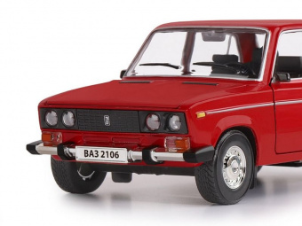 Машина ''АВТОПАНОРАМА'' ВАЗ 2106, 1/22, красный, инерция, в/к 24,5x12,5x10,5 см