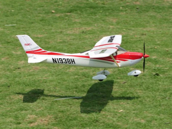 Радиоуправляемый самолет Top RC Cessna 182 400 class красная 965мм KIT
