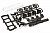 Realistic Folding Light Bar w/ 4 Plastic LED Light Housing for 1/10 Size Off-Road
