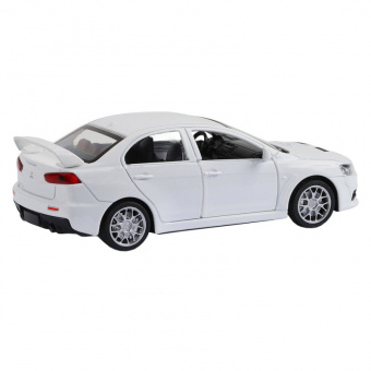Машина АВТОПАНОРАМА Mitsubishi Lancer Evolution, белый, 1/40, откр. двери, в/к 17,5*12,5*6,5 см