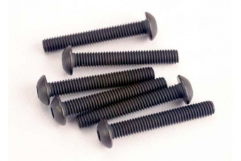 Screws, 3x20mm button-head machine (hex drive) (6)