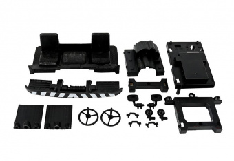 Внедорожник зеленый 1/16 4WD электро - Offroad Truck (зеленый корпус военный грузовик) набор для сборки