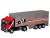 Машина ''АВТОПАНОРАМА'' Volvo, красный, 1/50, свет, звук, в/к 28*14*10 см