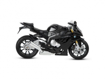 Мотоцикл АВТОПАНОРАМА BMW S1000R, 1/12, металл, черный, свободный ход колес