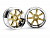 Диски туринг 1/10 - RAYS GRAM LIGHTS 57S-PRO CHROME/GOLD (вынос 6мм)