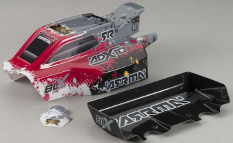 Корпус ARRMA ADX-10 2013 ''Grunge'' and Wing (красный)