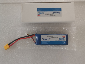 Аккумулятор Li-Po Spard 1800mAh, 14,8V, 75C, XT60