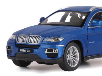 Машина ''АВТОПАНОРАМА'' BMW X6, синий, 1/26, звук, в/к 24,5*12,5*10,5 см