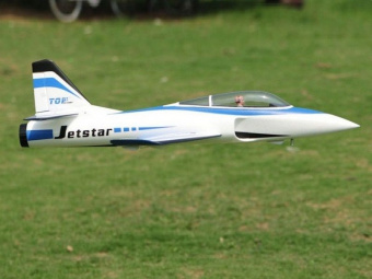 Р/У самолет Top RC Jet Star голубой 800 мм импеллер 65мм PNP