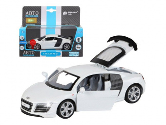 Машина ''АВТОПАНОРАМА'' Audi R8 GT, белый, 1/32, свет, звук, инерция, в/к 17,5*13,5*9 см
