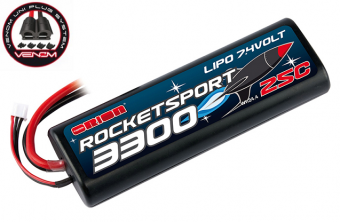 Аккумулятор Team Orion Rocket Sport Li-pol 3300mAh, 25c, 2s1p, Venom Uni Plug