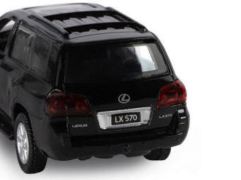 Машина ''АВТОПАНОРАМА'' Lexus LX570, черный, 1/43, инерция, в/к 17,5*12,5*6,5 см