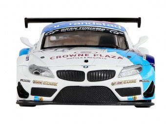 Машина ''АВТОПАНОРАМА'' BMW Z4 GT3, белый, 1/32, свет, звук, инерция, в/к 17,5*13,5*9 см