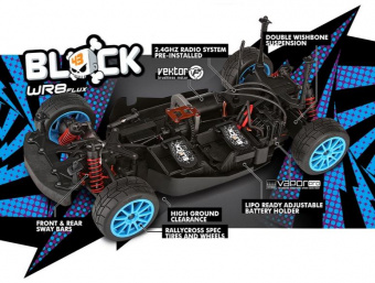 Ралли 1/8 электро - WR8 FLUX (Влагозащита, кузов Ford Fiesta H.F.H.V.) Ken Block (NEW)