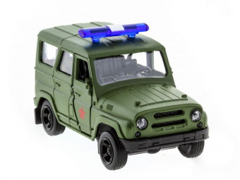 Машина ''АВТОПАНОРАМА'' инерц. УАЗ (армия) 1/50, в/к 12*7*5,5 см