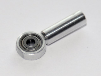 Шарнирный наконечник тяги с подшипником M2, 2мм, дюраль, MPJet, 1 шт.