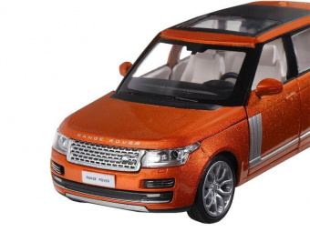 Машина ''АВТОПАНОРАМА'' 2013 Range Rover, оранжевый, 1/34, свет, звук, инерция, в/к 17,5*13,5*9 см