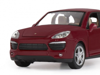 Машина ''АВТОПАНОРАМА'' Porsche Cayenne S, бордовый, 1/24, в/к 24,5*12,5*10,5 см
