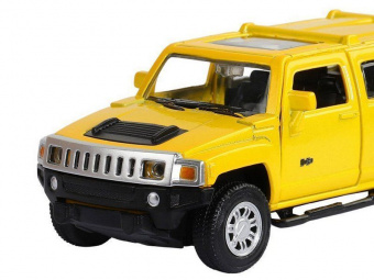 Машина ''АВТОПАНОРАМА'' Hummer H3, желтый, 1/43, инерция, в/к 17,5*12,5*6,5 см