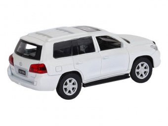 Машина ''АВТОПАНОРАМА'' Lexus LX570, белый, 1/43, инерция, в/к 17,5*12,5*6,5 см