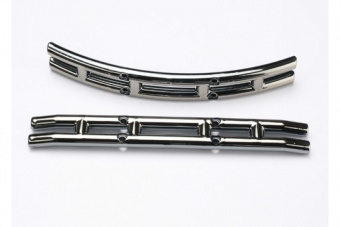Bumpers, black chrome (f&r)
