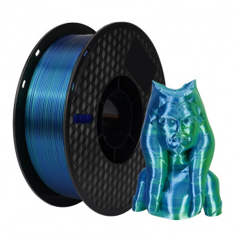 Филамент Kingroon PLA Dual Silk Blue-Green 1.75mm 1KG