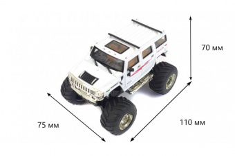 Машинка на пульте управления Hummer 1:43 Белая