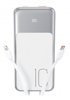 Быстрая зарядка (Lightning, TYPE-C) 10 000 мАч USB-C 20 Вт / USB-A 22,5 Вт PR248