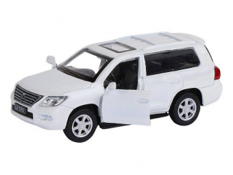 Машина ''АВТОПАНОРАМА'' Lexus LX570, белый, 1/43, инерция, в/к 17,5*12,5*6,5 см