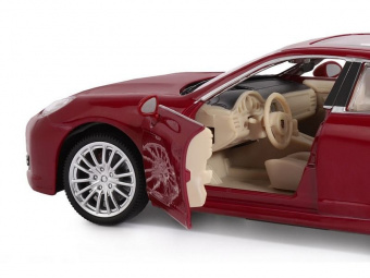 Машина ''АВТОПАНОРАМА'' Porsche Panamera S, красный, 1/24, в/к 24,5*12,5*10,5 см