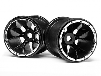 Диски колес трак 1/5 - Black (Blackout MT) 2шт