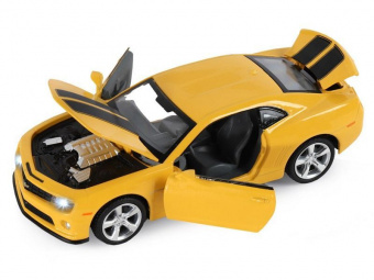 Машина ''АВТОПАНОРАМА'' Chevrolet Camaro SS, желтый, 1/32, свет, звук, инерция, в/к 17,5*13,5*9 см
