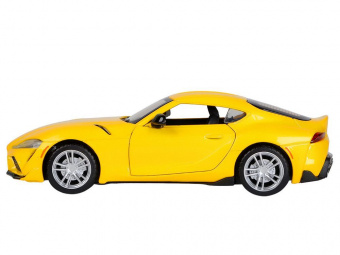Машина АВТОПАНОРАМА Toyota Supra [US], 1/31, желтый, откр. двери, свет, звук, в/к 18*9*13,5 см
