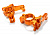Рулевые кулаки (оранж) Axial 1/10 SCX-10