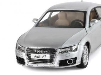 Машина ''АВТОПАНОРАМА'' Audi A7, серебряный, 1/24, свет, звук, в/к 24,5*12,5*10,5 см