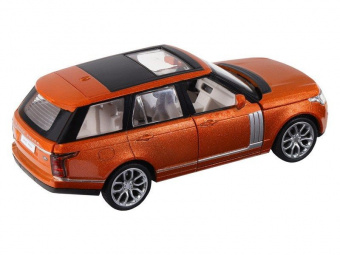 Машина ''АВТОПАНОРАМА'' 2013 Range Rover, оранжевый, 1/34, свет, звук, инерция, в/к 17,5*13,5*9 см