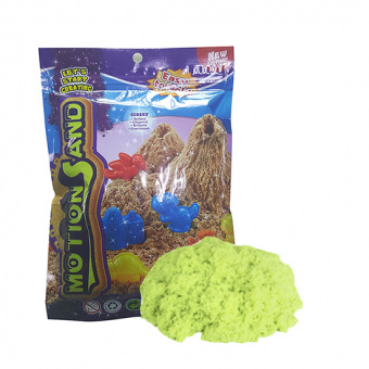 Набор игровой для лепки кинетический песок 0,5кг Светло Зелёный (MS-500G Light green)