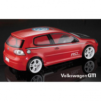Кузов Speedway Slide Volkswagen Golf GTI не окрашенный с отражателями 1:10
