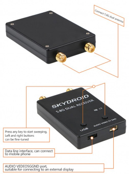 Видеоприемник Skydroid 5,8Ghz 150CH для Android телефона